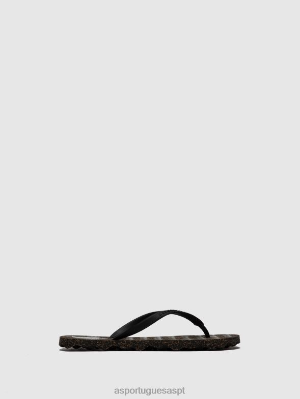 806V2171 chinelo de praia tartaruga homens Asportuguesas pulseira de borracha preta sandálias de dedo