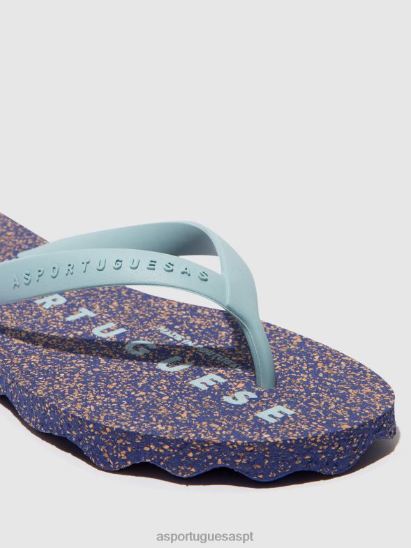 806V2180 base de chinelos de praia homens Asportuguesas pulseira azul e nuvem sandálias de dedo