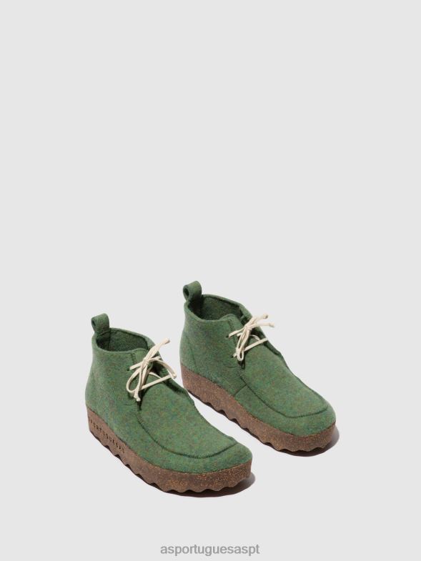 806V2160 botins com cadarço cody mulheres Asportuguesas verde botas