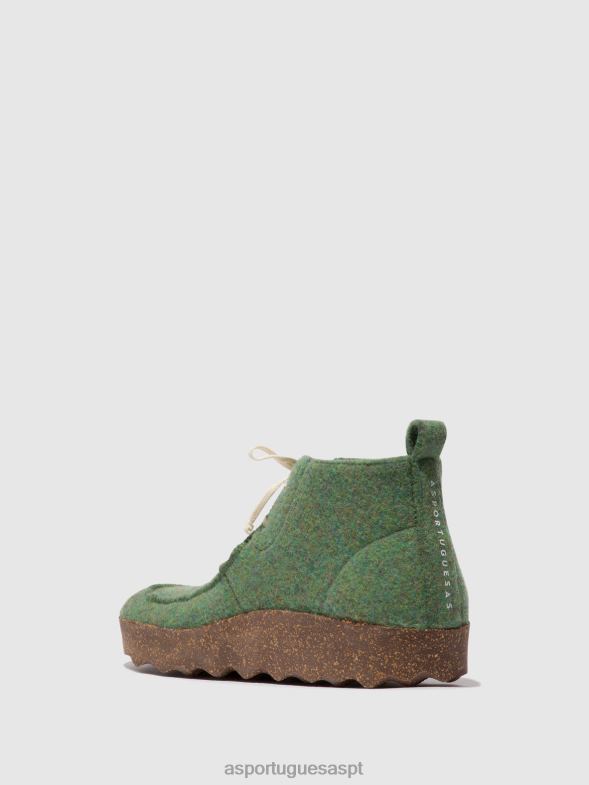 806V2160 botins com cadarço cody mulheres Asportuguesas verde botas