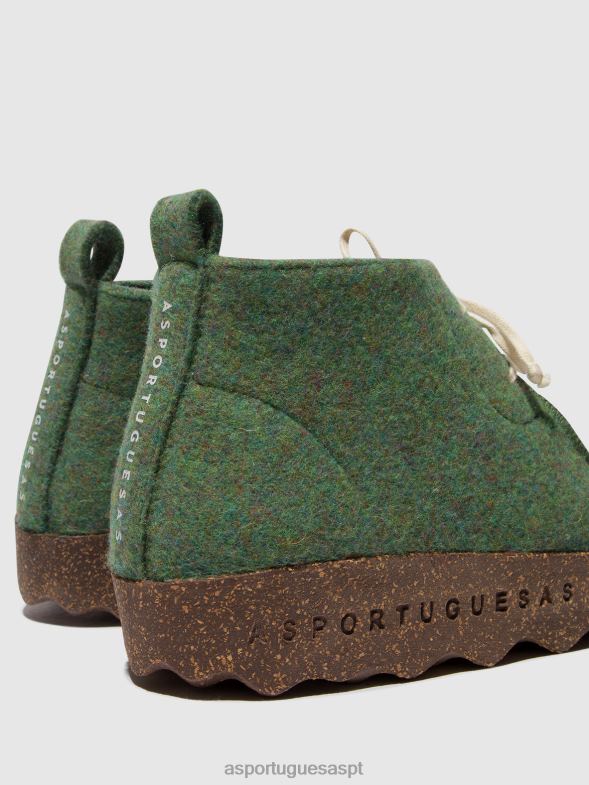 806V2160 botins com cadarço cody mulheres Asportuguesas verde botas