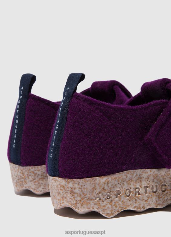 806V252 sapatos mary jane cate mulheres Asportuguesas roxo escuro Mary Jane