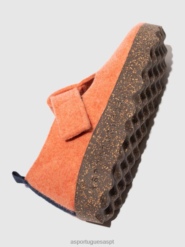 806V292 sapatos mary jane cate mulheres Asportuguesas tangerina Mary Jane