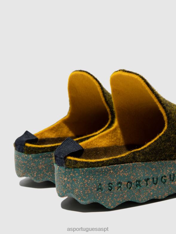 806V2129 mulas de dedo redondo vêm mulheres Asportuguesas floresta mulas