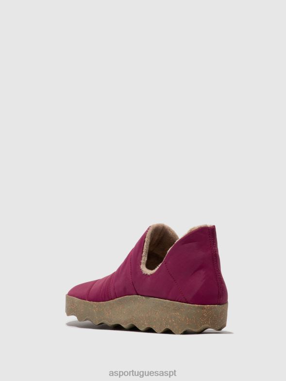 806V2109 sapato bico redondo crus mulheres Asportuguesas morado sapato