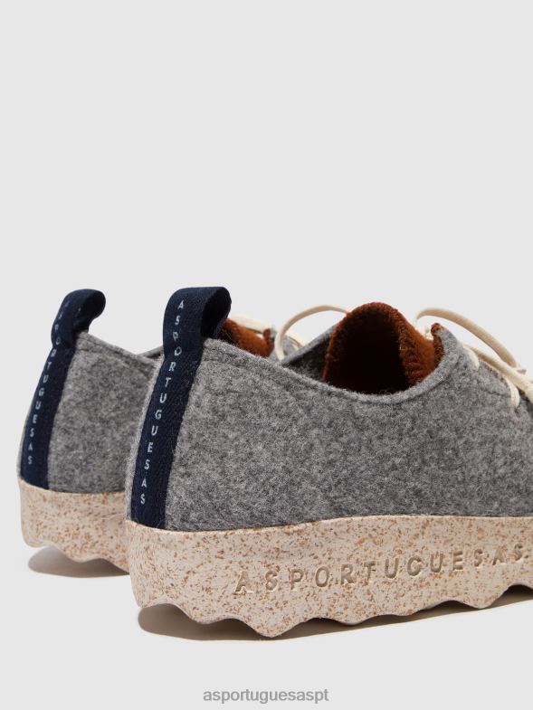 806V2114 bate-papo com sapatos de cadarço mulheres Asportuguesas concreto/marrom sapato