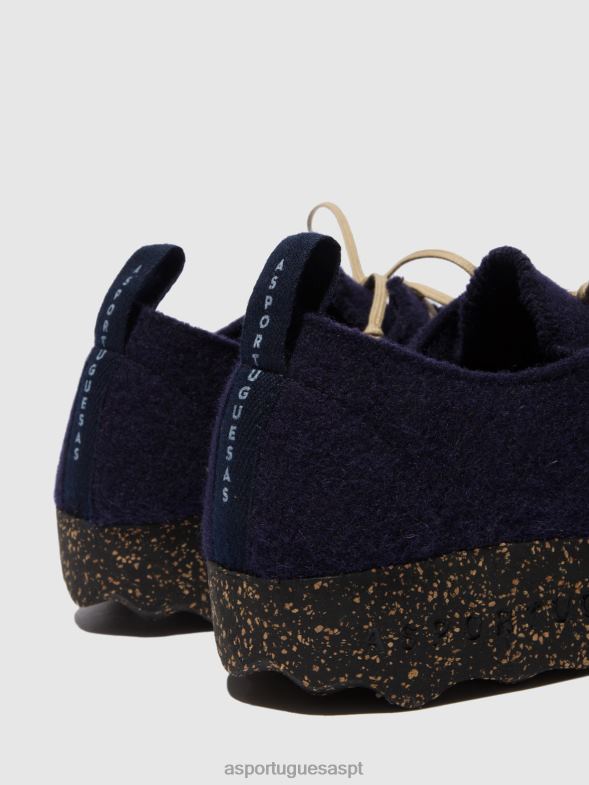 806V263 bate-papo com sapatos de cadarço mulheres Asportuguesas marinha sapato