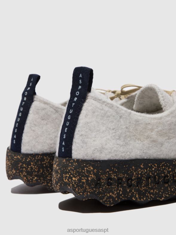 806V273 bate-papo com sapatos de cadarço mulheres Asportuguesas off white sapato