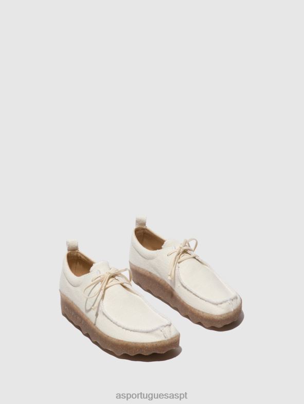 806V281 bate-papo com sapatos sem cadarço mulheres Asportuguesas cânhamo de marfim sapato