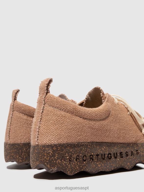 806V283 bate-papo com sapatos sem cadarço mulheres Asportuguesas cânhamo canela sapato