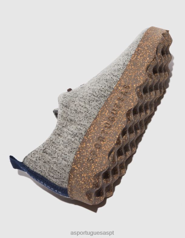 806V284 acampamento de sapatos de cadarço mulheres Asportuguesas carvão sapato