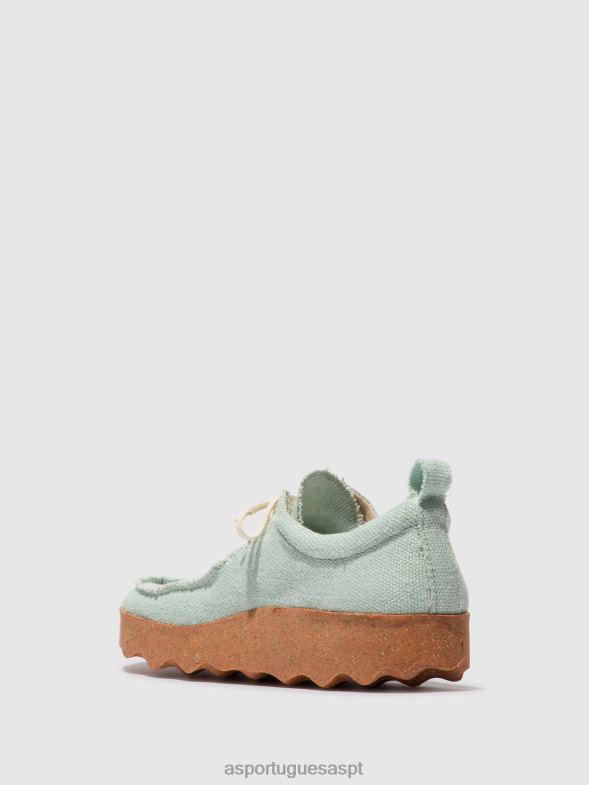 806V288 bate-papo com sapatos sem cadarço mulheres Asportuguesas cânhamo hortelã sapato