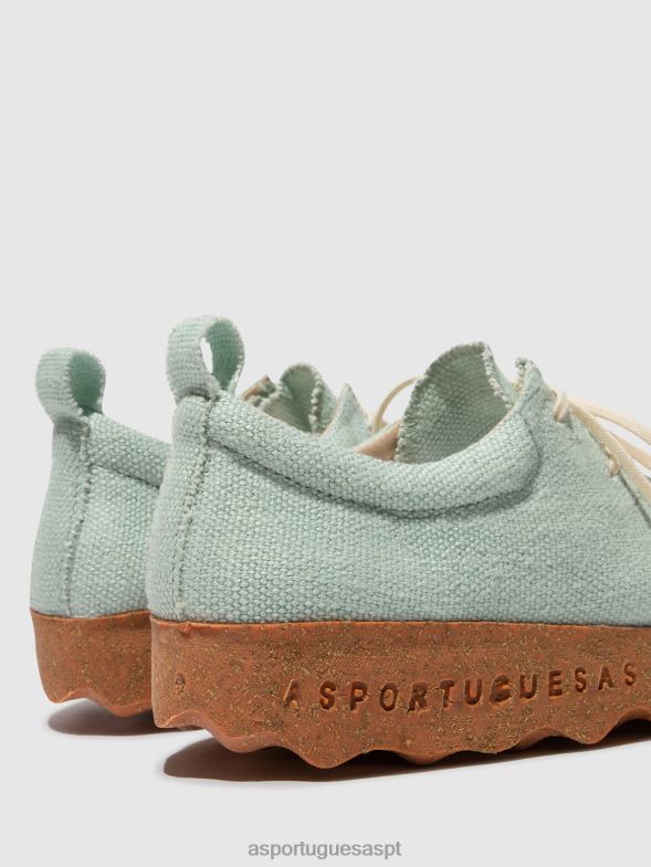 806V288 bate-papo com sapatos sem cadarço mulheres Asportuguesas cânhamo hortelã sapato