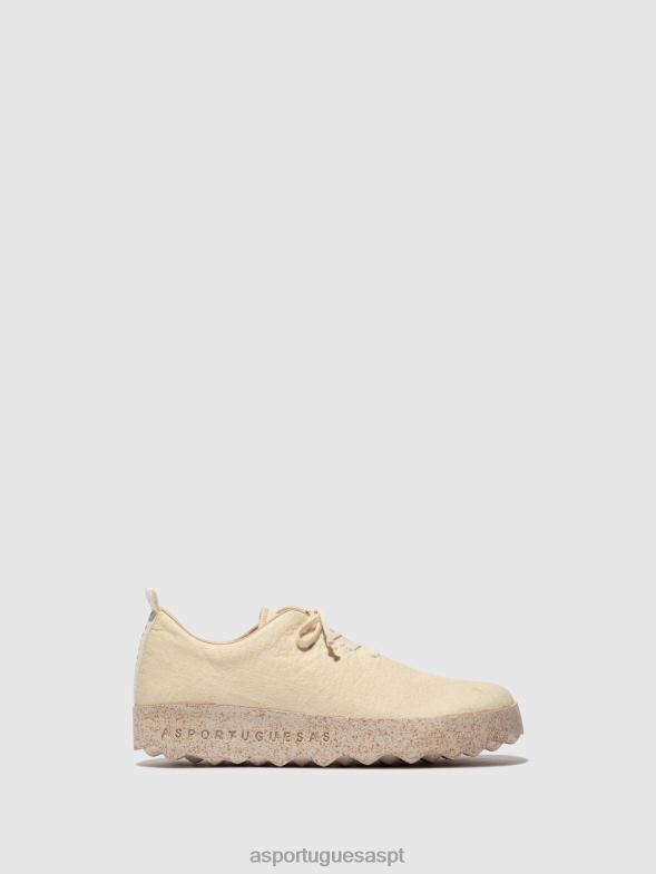 806V290 acampamento de sapatos mulheres Asportuguesas pinatex creme sapato