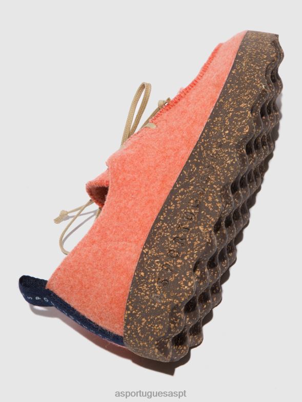 806V293 bate-papo com sapatos de cadarço mulheres Asportuguesas tangerina sapato