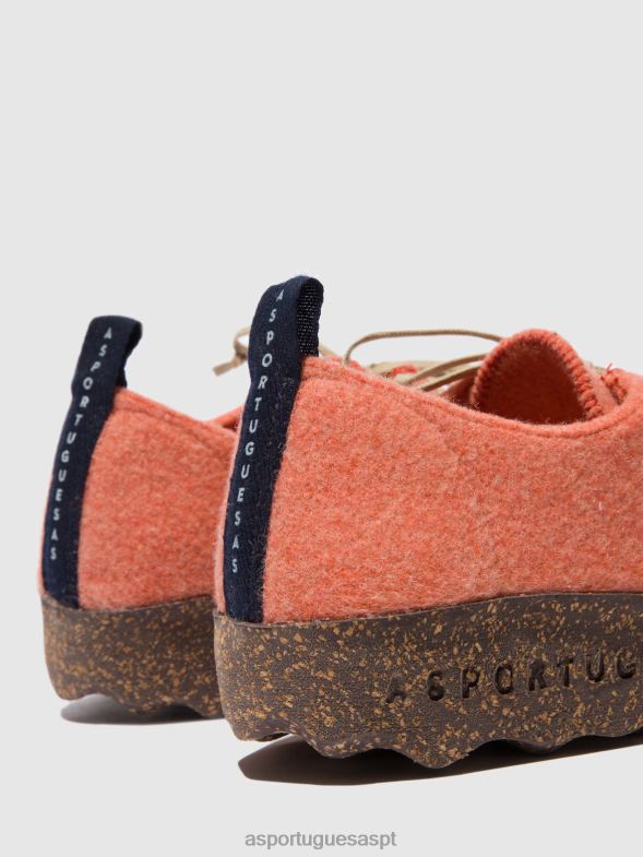 806V293 bate-papo com sapatos de cadarço mulheres Asportuguesas tangerina sapato