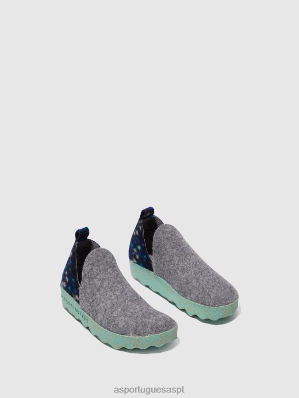 806V297 sapato redondo cidade mulheres Asportuguesas feltro de concreto dehor sapato