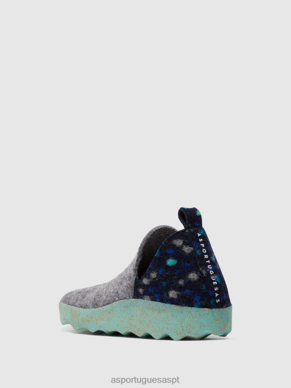 806V297 sapato redondo cidade mulheres Asportuguesas feltro de concreto dehor sapato