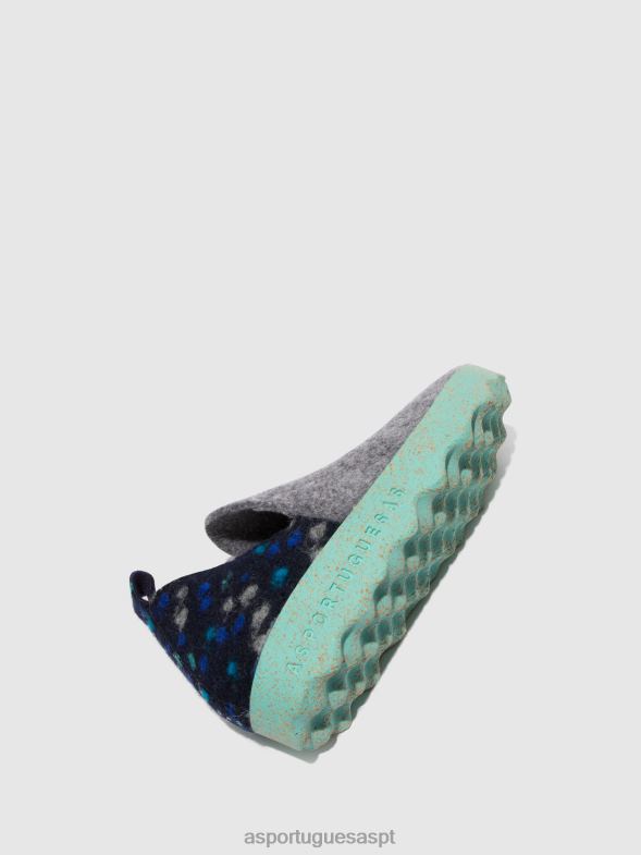 806V297 sapato redondo cidade mulheres Asportuguesas feltro de concreto dehor sapato