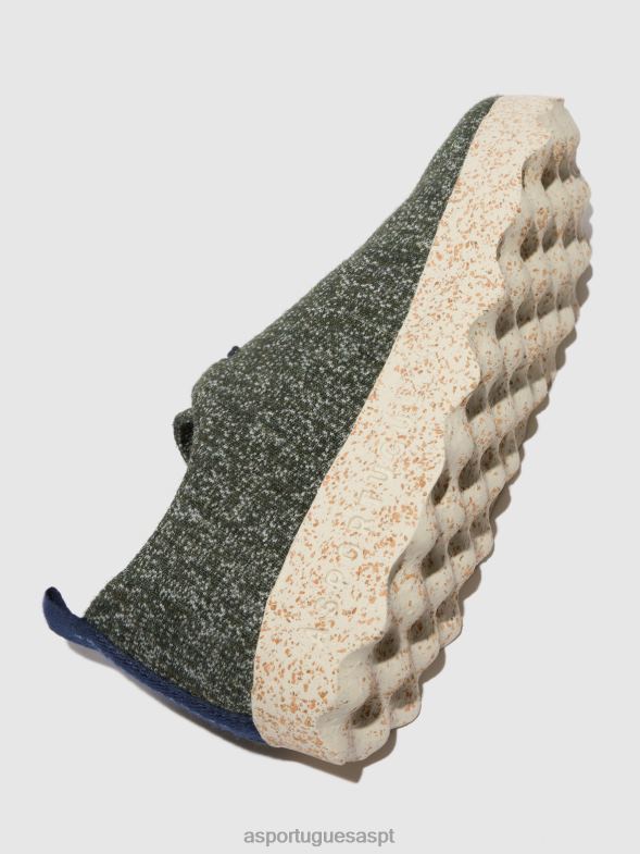 806V299 acampamento de sapatos de cadarço mulheres Asportuguesas verde sapato