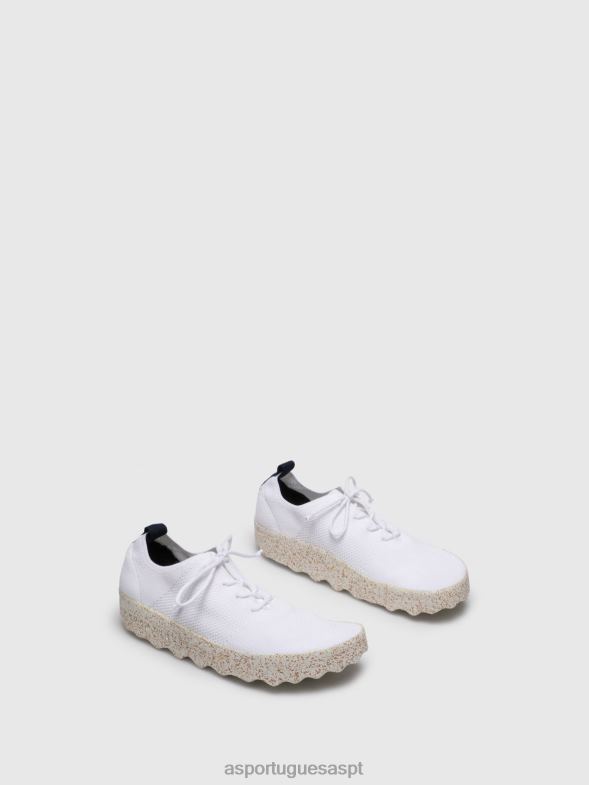 806V211 código de tênis com cadarço mulheres Asportuguesas branco treinadores