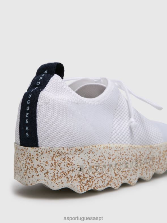 806V211 código de tênis com cadarço mulheres Asportuguesas branco treinadores