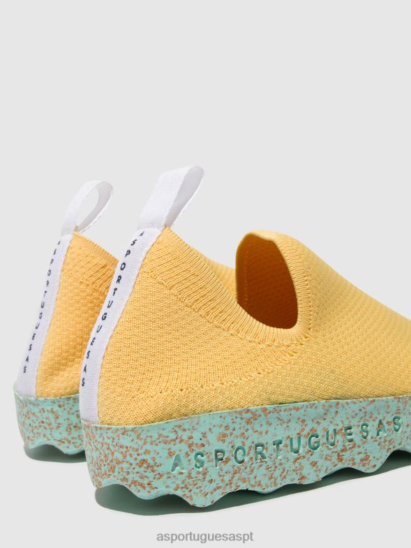806V214 cuidados com tênis slip-on mulheres Asportuguesas r. amarelo treinadores