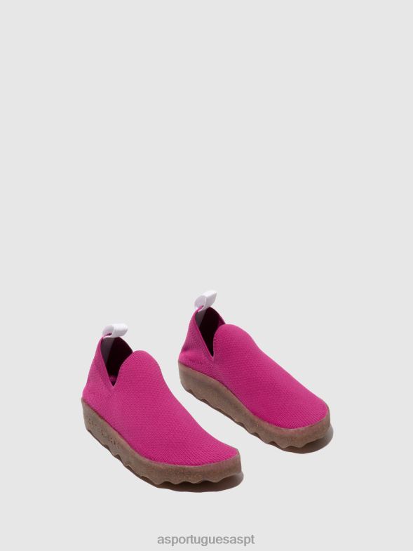 806V221 cuidados com tênis slip-on mulheres Asportuguesas orquídea rosa treinadores
