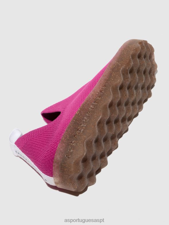 806V221 cuidados com tênis slip-on mulheres Asportuguesas orquídea rosa treinadores