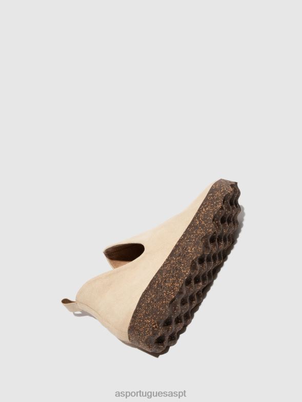 806V270 cidade de tênis slip-on mulheres Asportuguesas bege (camurça) treinadores