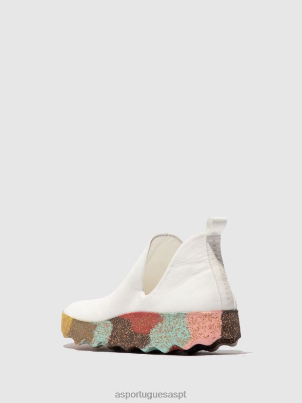 806V294 cidade de tênis slip-on mulheres Asportuguesas sola branca e multicolor treinadores