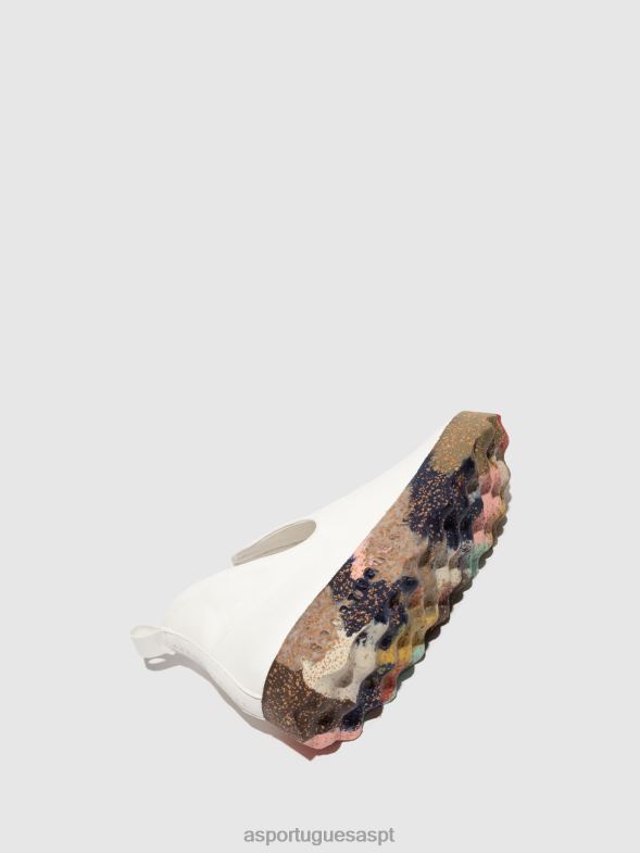 806V294 cidade de tênis slip-on mulheres Asportuguesas sola branca e multicolor treinadores