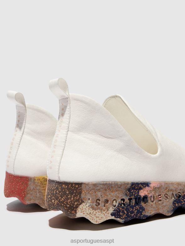 806V294 cidade de tênis slip-on mulheres Asportuguesas sola branca e multicolor treinadores